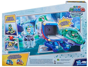 PJ Masks Hero Submarine Launcher With Launch Sub Rover and Grabber Claw Play