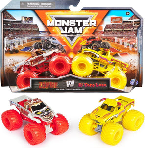 Monster Jam 2 Pack Official 1:64 Scale Diecast Truck Ages 3+ New Toy Race Car
