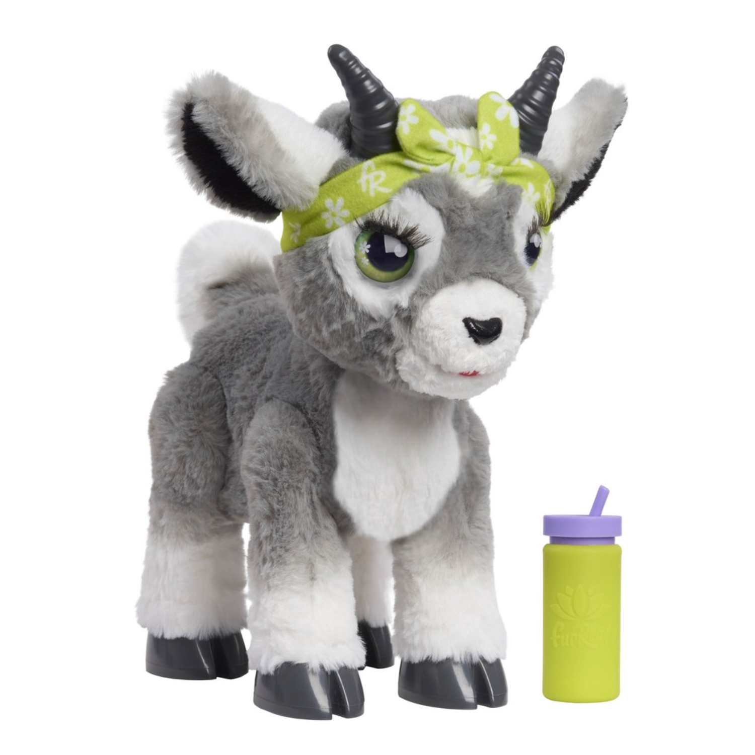 FurReal Daisy Yoga Goat Interactive Plush Toy 60+ Sounds Moves Fun 4+ Kids
