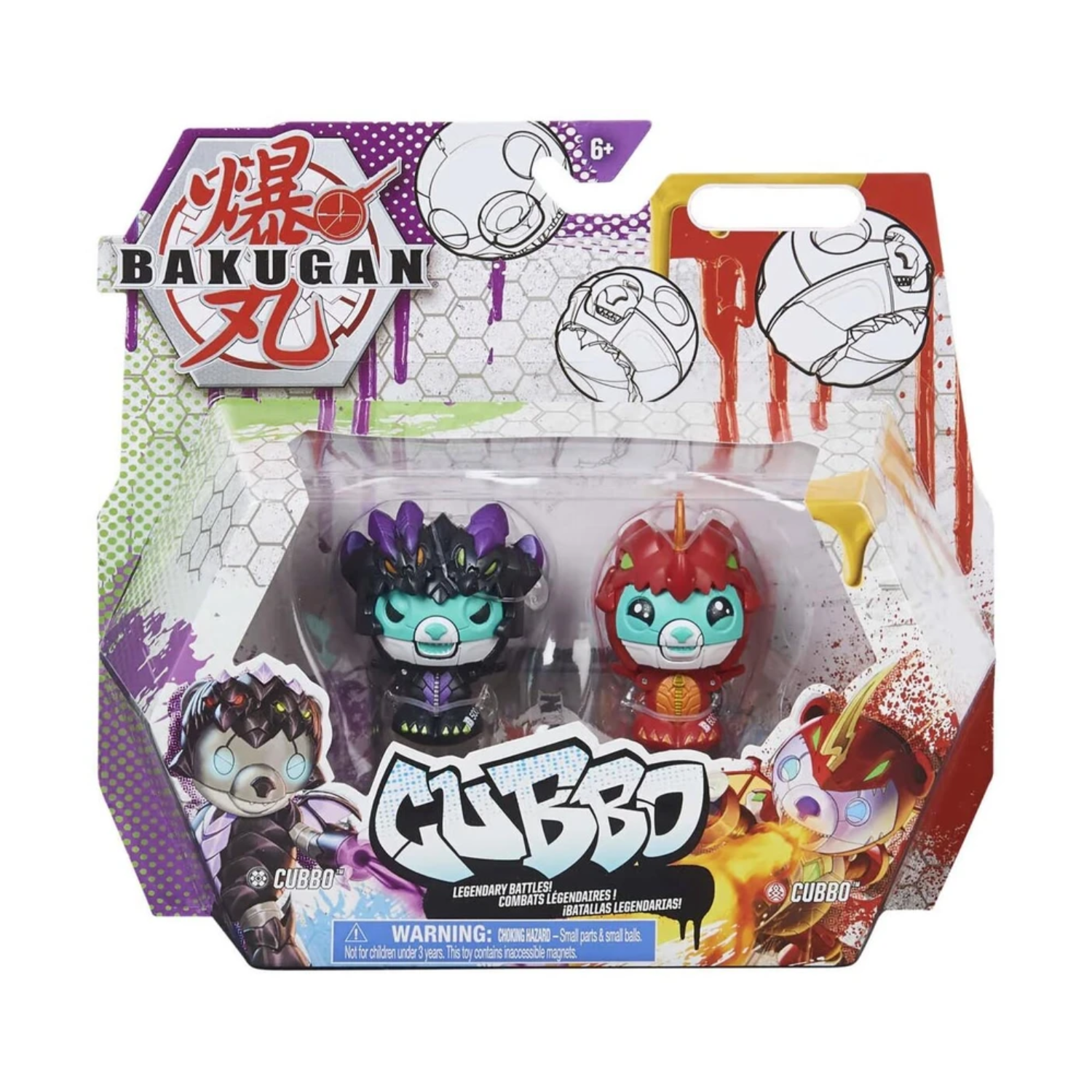 Bakugan Cubbo Legendary Battles Pack Rising Transforming Ages 6+ Toy Dragon Play