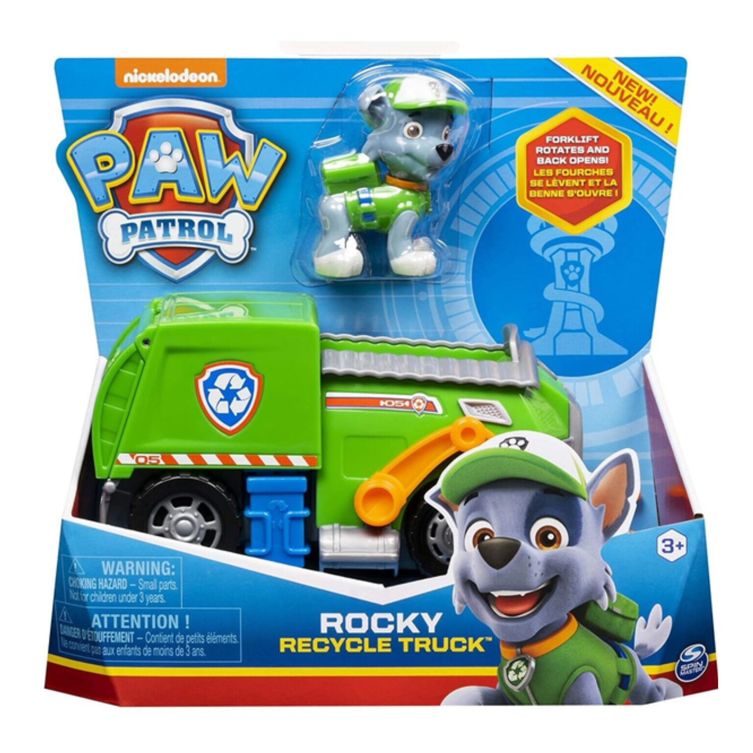 Paw Patrol-Rocky Recycle-Age 3+ Toy Car paw patrol figure from the movie