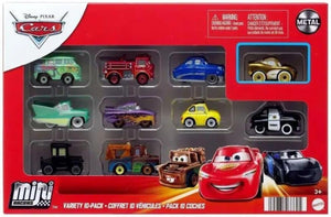 Disney Pixar Cars Die Cast Mini Racers 10 Pack Lightning Mcqueen Tow Mater Play