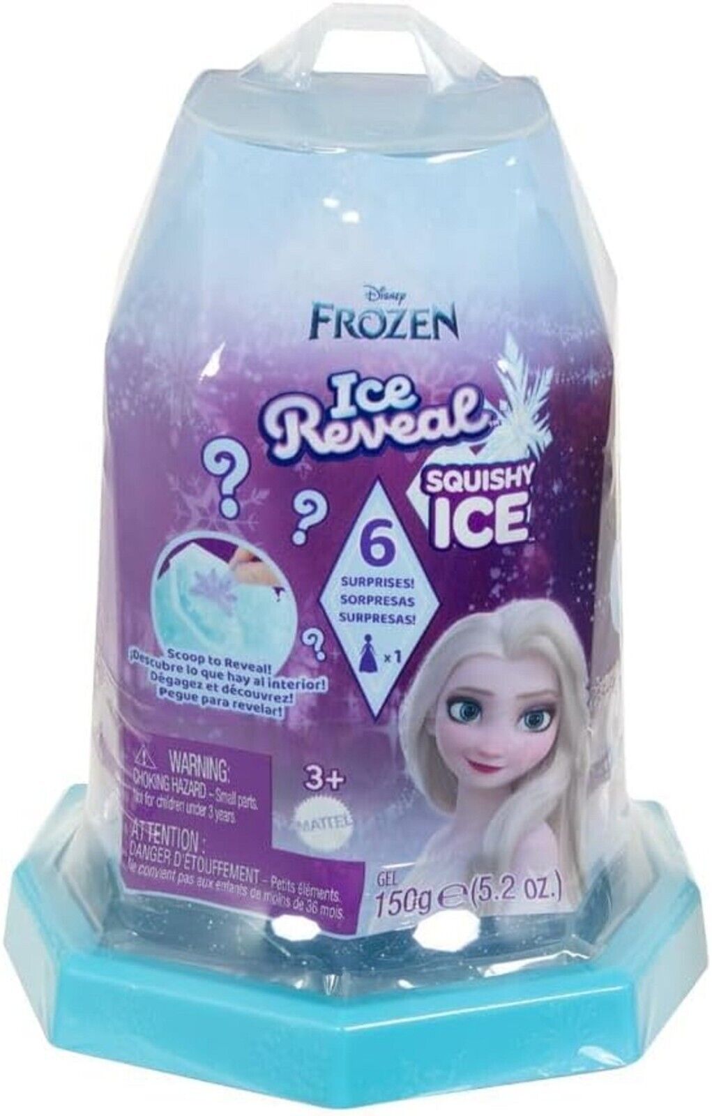 Mattel Disney Frozen Small 1 Doll Set Ice Reveal with Squishy Ice Gel 6 Surprise