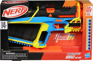 Nerf Rival Mirage XXIV-800 Blaster 10 Accu-Rounds Removable Magazine Pump Action