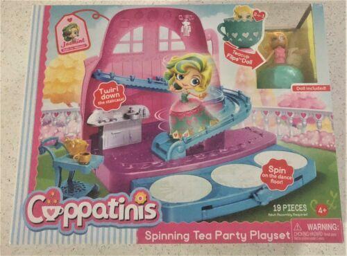 Cuppatinis New Toy Spinning Tea Party Time Playset Play Girls Jasmine Doll Gift