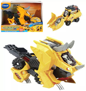 Vtech Switch & Go Dinos-Charger The Triceratops-Ages 3+ Toy dino Car transformer