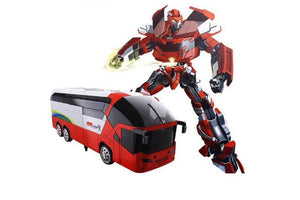 MZ Transforming Toy Bus 2372P RC IR Remote Control Robot Car Race Racing Robot
