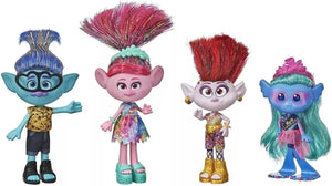 DreamWorks Trolls World Tour Fashion Remix Pack Multipack with 4 Dolls Shimmer