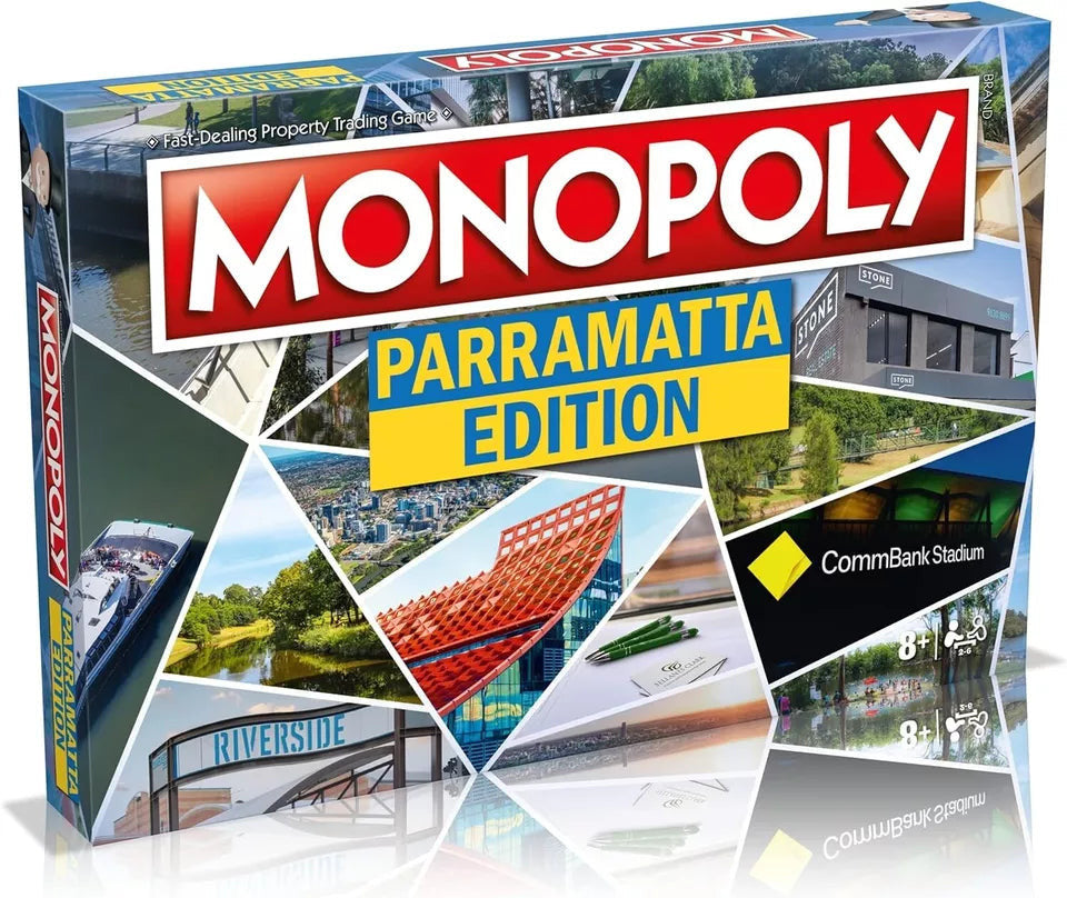 Monopoly Parramatta Edition Board Game 2-4 Players Australia River Park House