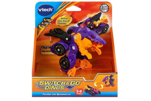 Vtech Switch & Go Dinos-Thunder The Spinosaurus-Ages 3+ Toy dino Car transformer