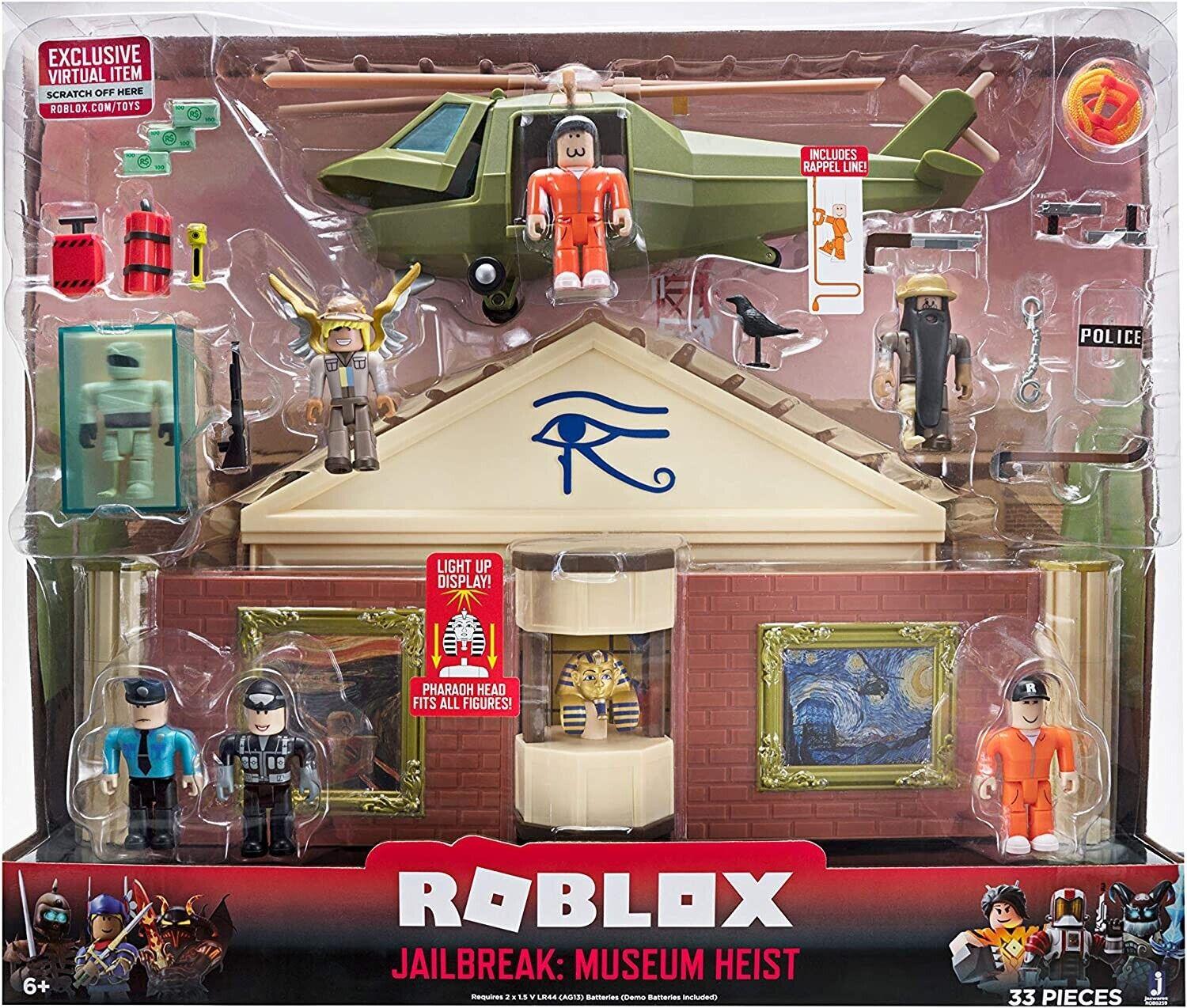 Roblox Jailbreak Museum Heist Deluxe 33 Pieces Playset Ages 6+ New Toy Play Game
