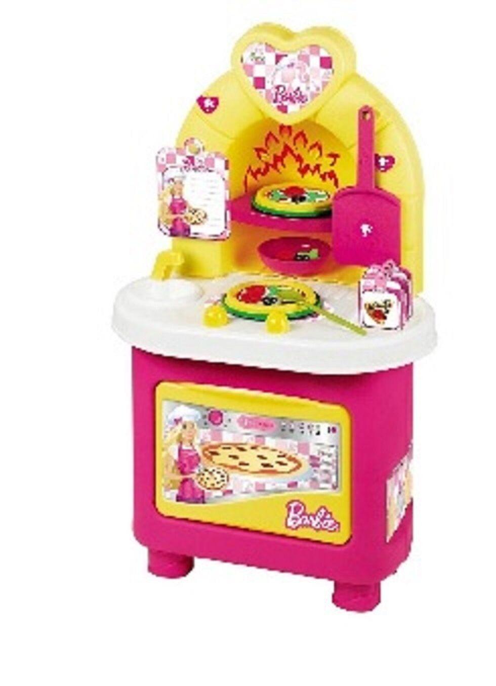 Large Kitchen Set Pretend Play Faro Barbie Doll Cooking Chef Ages 3+ Toy Pizza