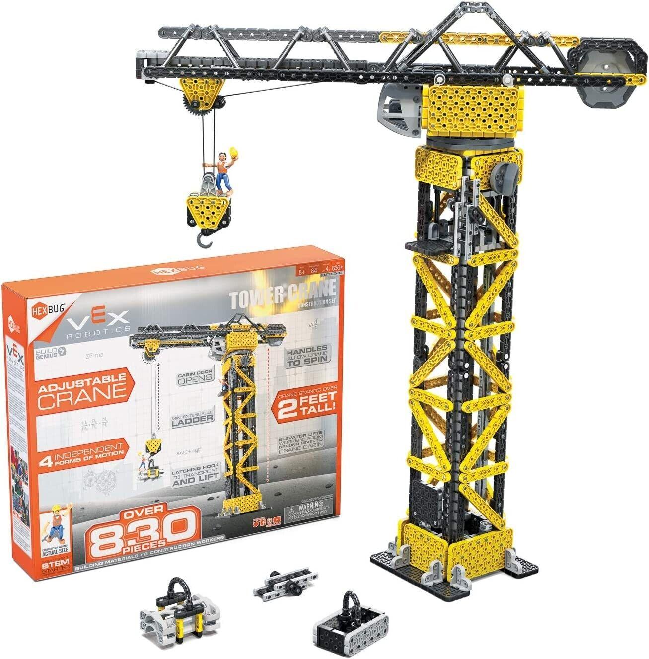 Hexbug Vex Robotics Tower Crane 830+ Construction Set Ages 8+ Project Build Play
