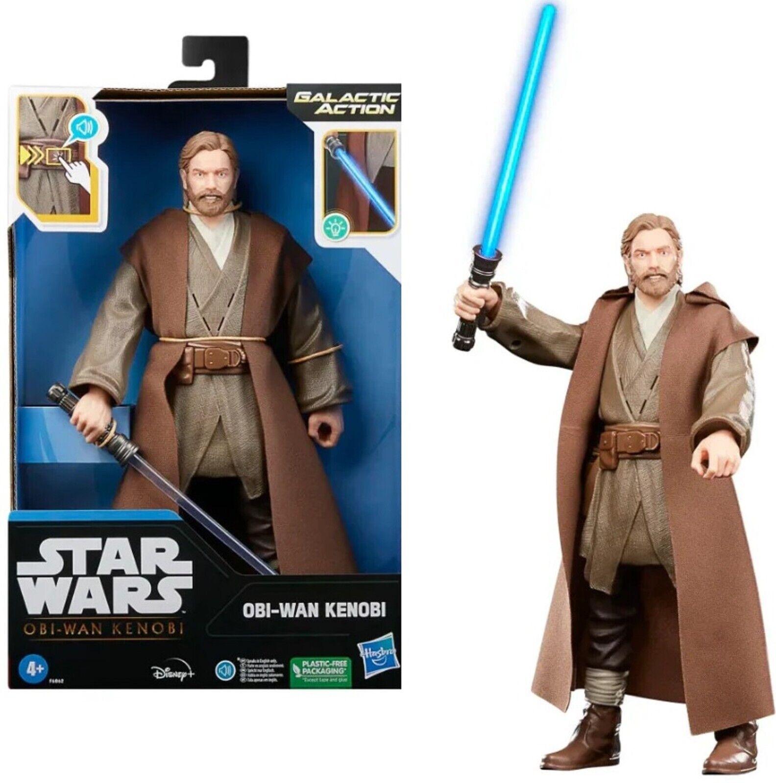 Star Wars Galactic Action Figure Obi-Wan Kenobi Electronic New Toy