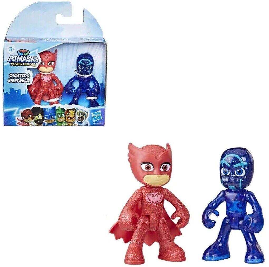 PJ Masks Disney Junior 2.5-Inch Mini Figure 2-Pack Owlette & Night Ninja