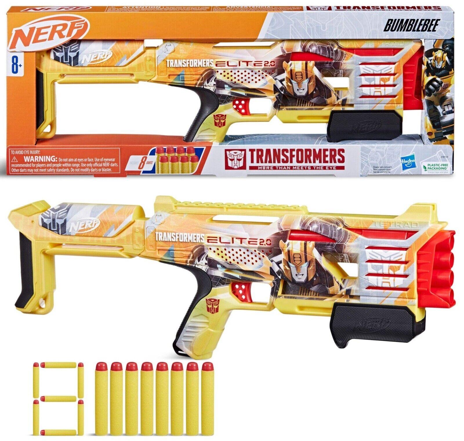 NERF Elite 2.0 Transformers Bumblebee Dart Blaster Play Gift