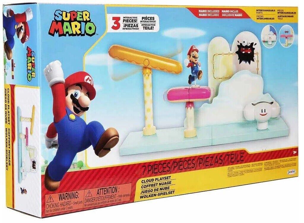 Jakks Pacific World of Nintendo Super Mario Cloud Playset Ages 3+ New Toy Play