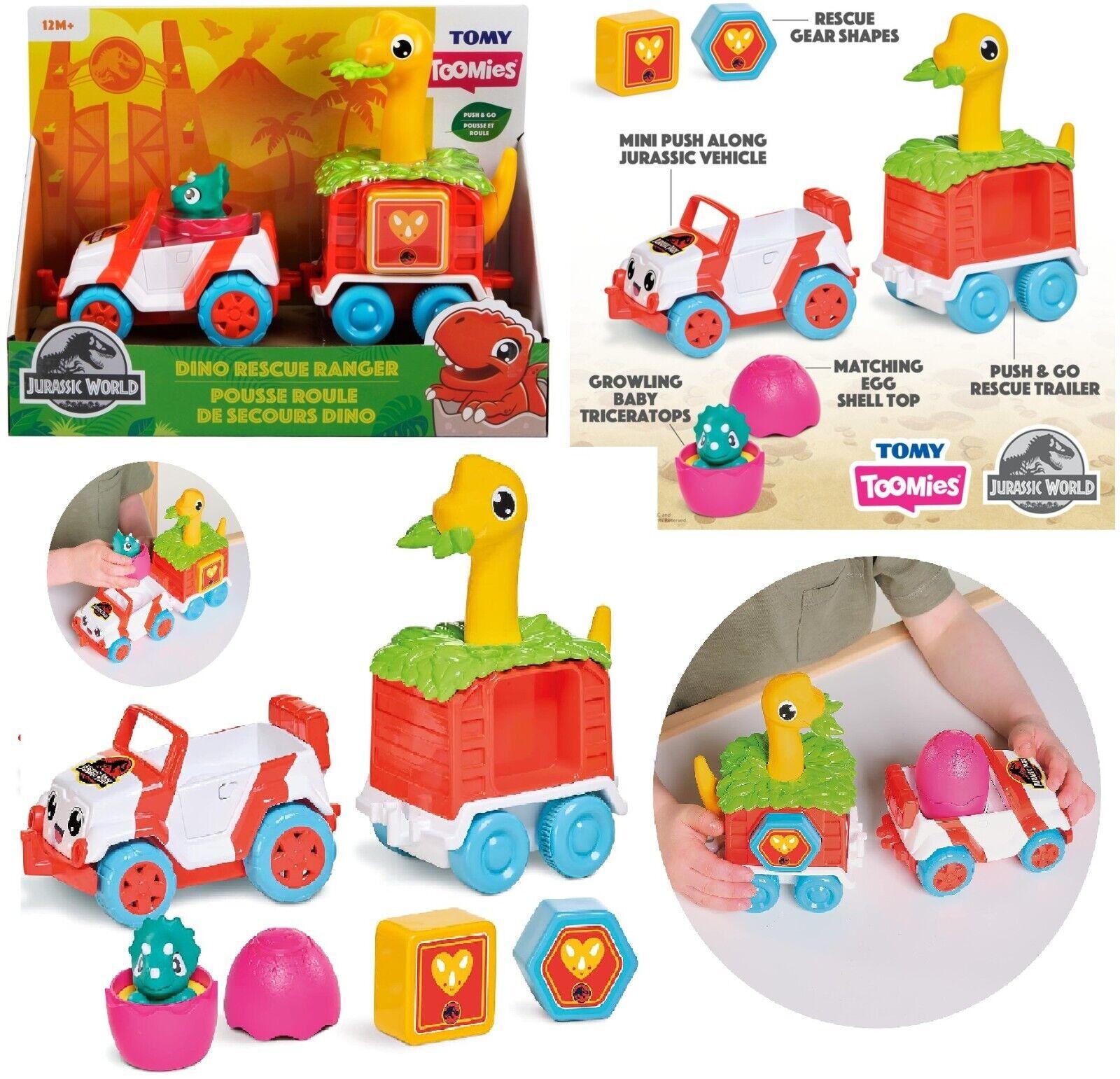 TOMY Toomies Jurassic World Dino Rescue Ranger Vehicle Ages 2+ New Toy Dinosaur