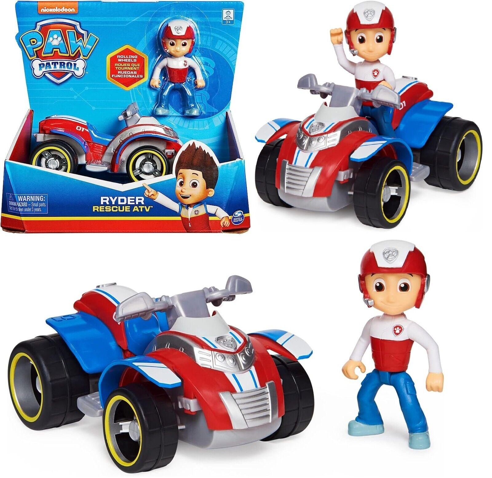 Paw Patrol-Rider Rescue ATV-Age 3+ Toy Car Bulldozer Fire Engine Helicopter Rescue
