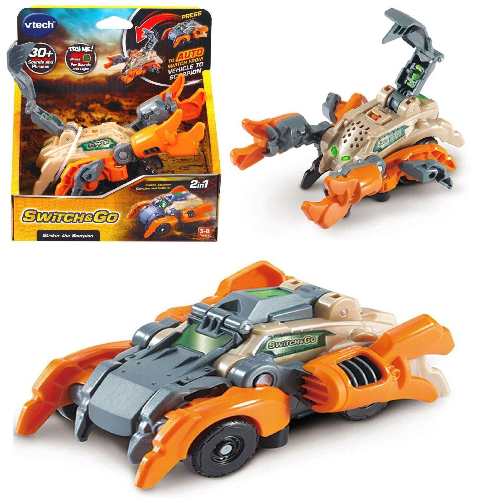 Vtech Switch & Go Dinos-Striker The Scorpion-Ages 3+ Toy dino Car transformer