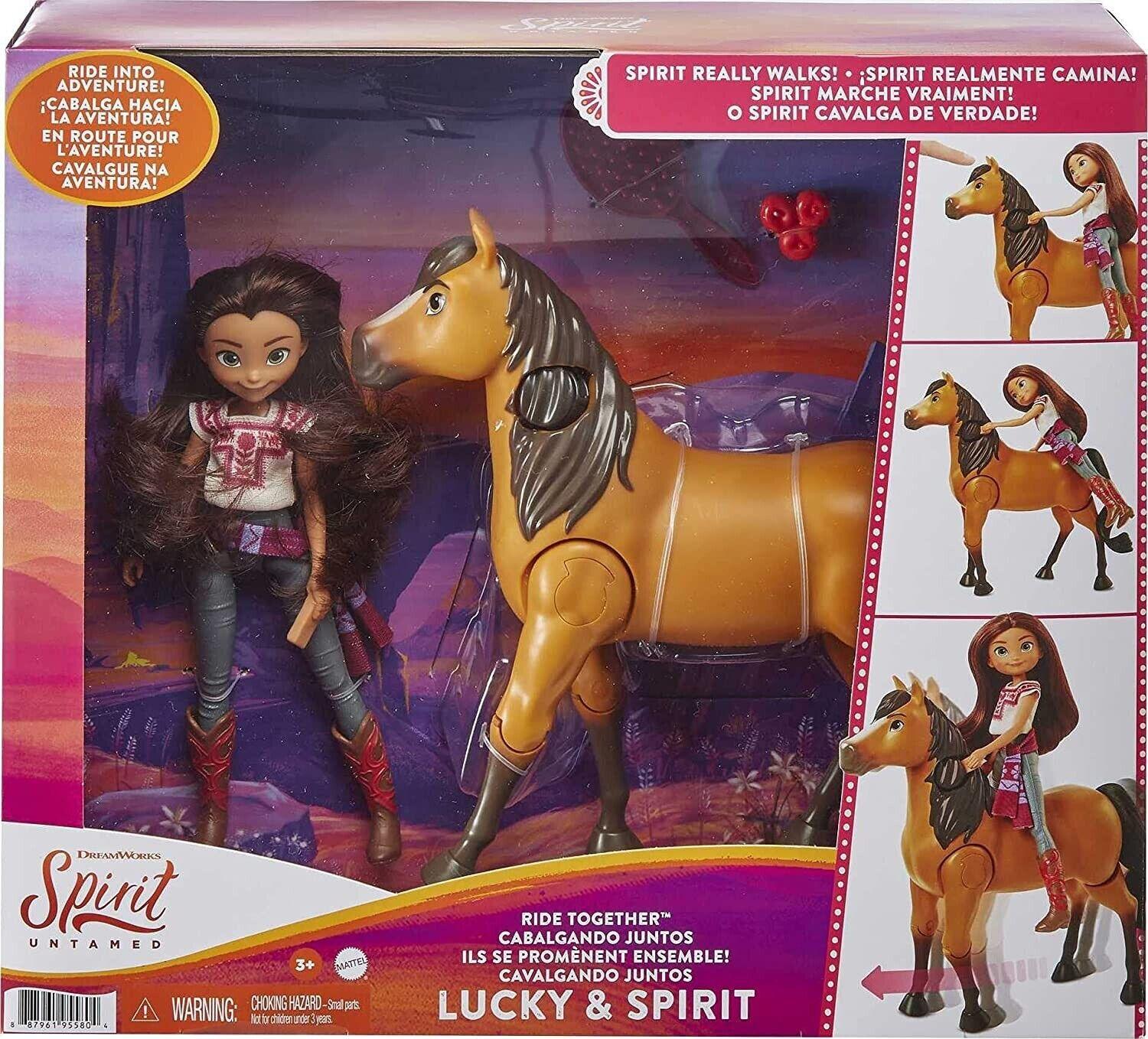 Spirit Untamed Ride Together Lucky Doll and Spirit Horse Figure Ages 3+ Pony Fun
