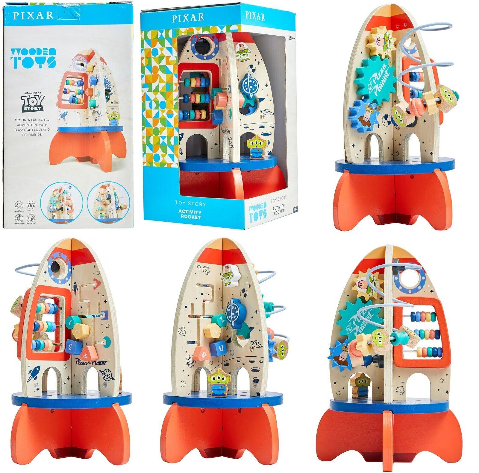 Disney Pixar Wooden Toys Toy Story Activity Rocket Learn Fine Motor Skills Play