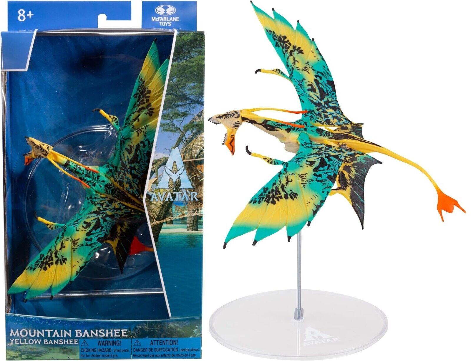 McFarlane The Way of Water World of Pandora Mountain Dragon Yellow Banshee Play Gift