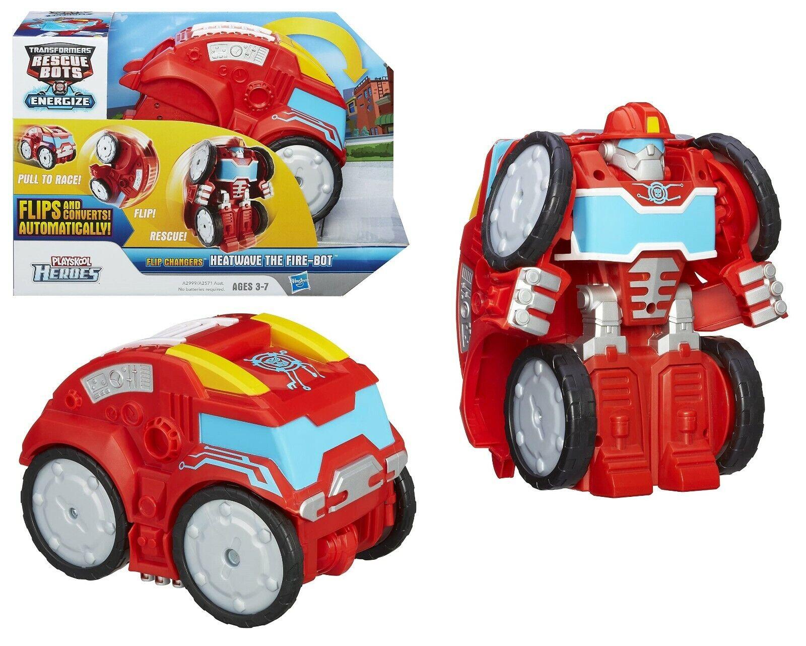 Playskool Transformers-Heatwave fire -Rescue Bots Flip Changers