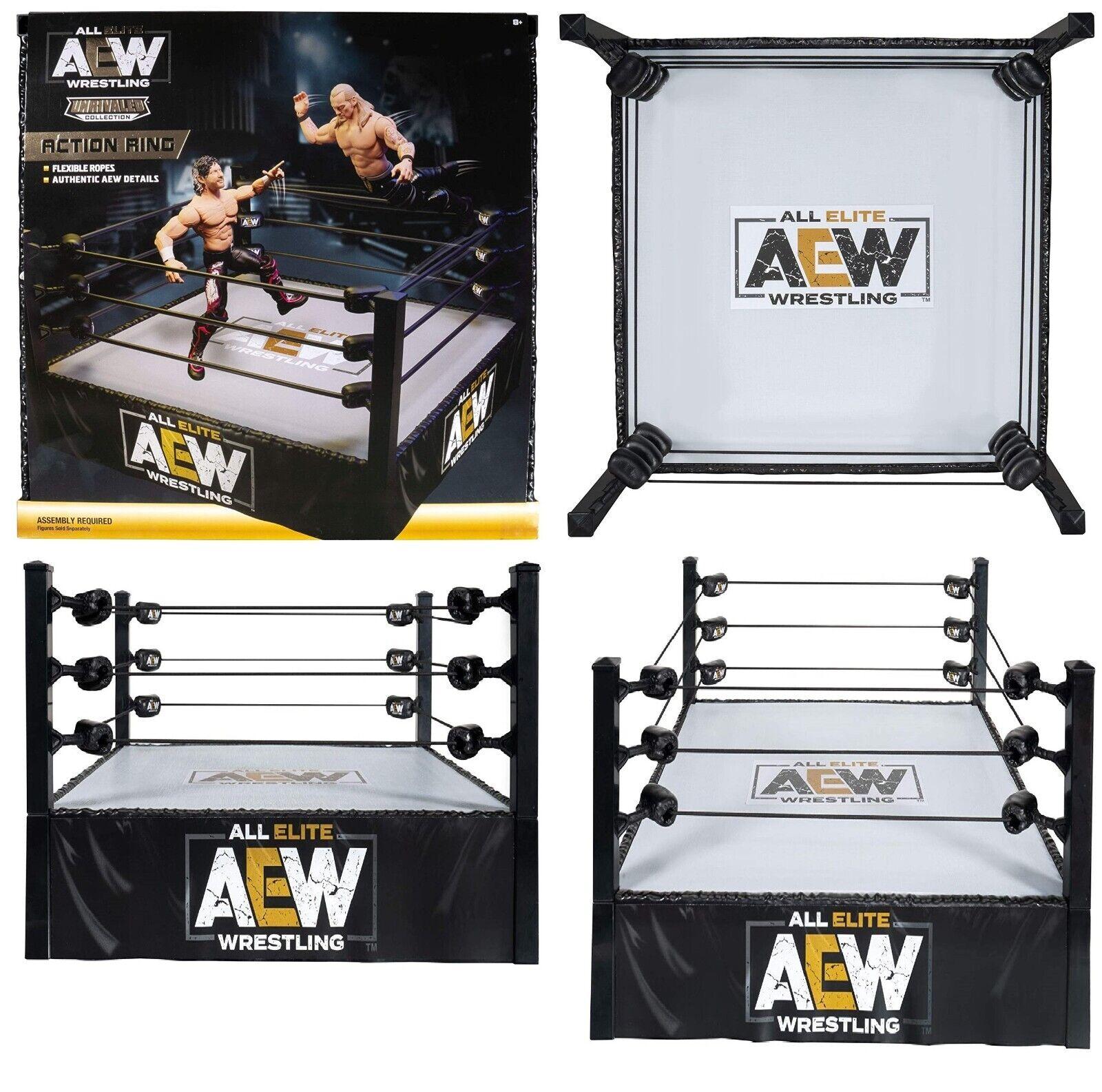 AEW Unrivaled Collection Action Ring Playset Ages 8+ WWE Wrestling New Toy Play