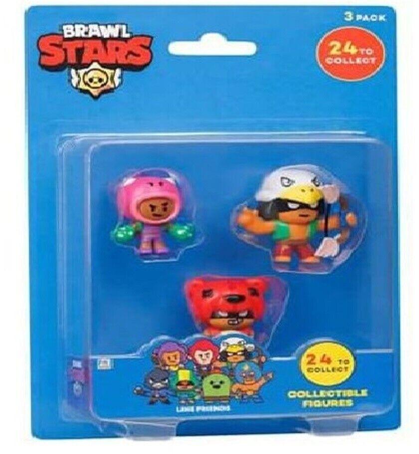 Brawl Stars 1 Pack , 3 Figures Ages 6+ New Toy Figures Video Game Play