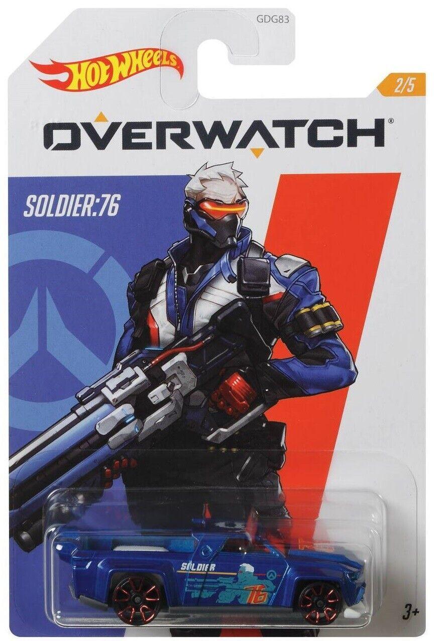 Hot Wheels Overwatch Die-Cast-Soldier 76-Car Ages 3+ Toy Game