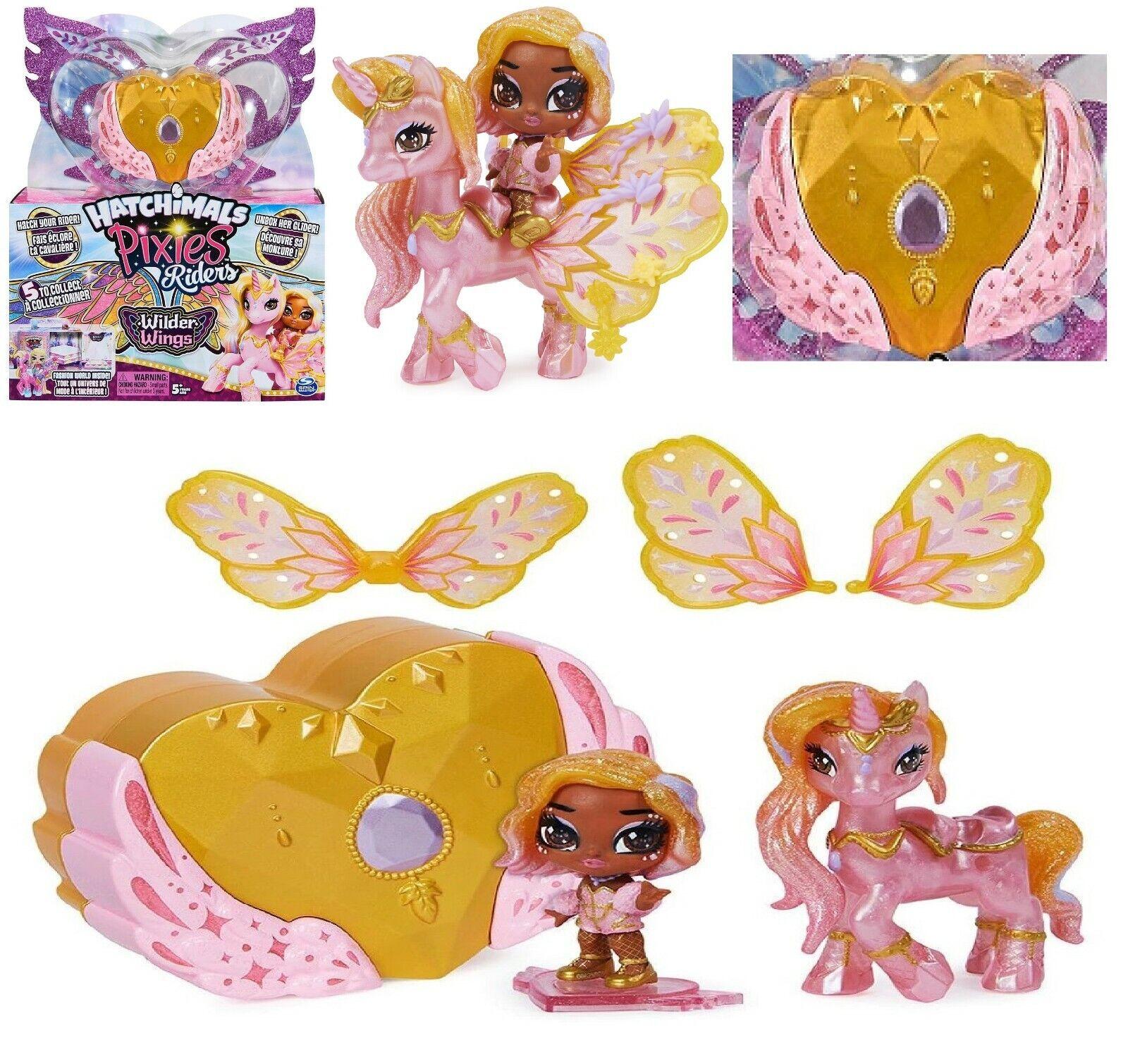 Hatchimals Pixies Riders Wilder Wings Sophie Unicorn Glider Toy Hatchimal Pet Pony Doll Dragon Horse