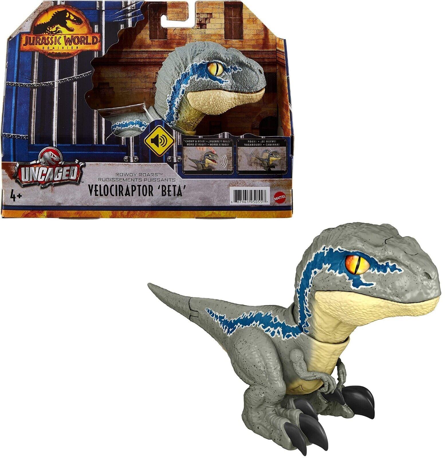 Jurassic World Dominion Uncaged Rowdy Roars Interactive- Velociraptor-Dinosaur