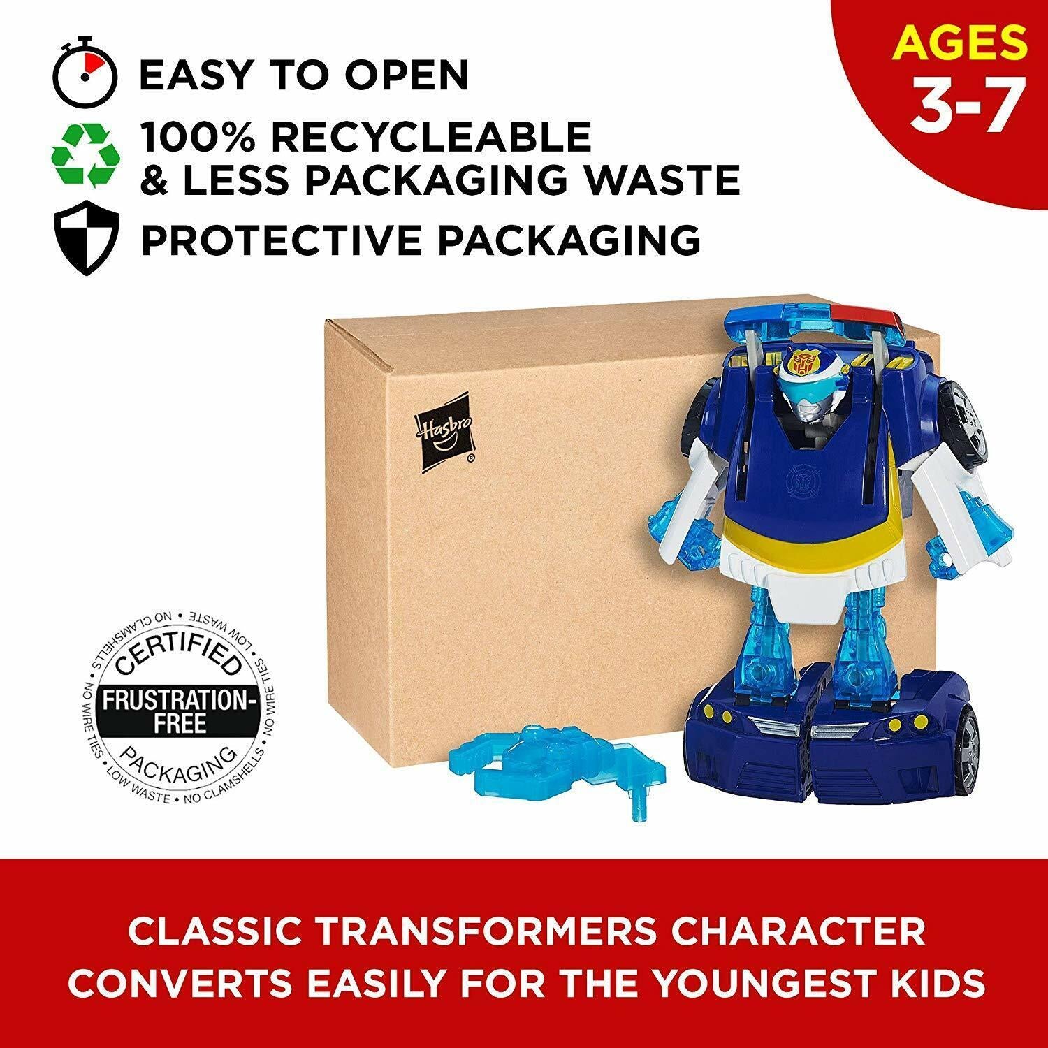 Transformers Rescue-Chase Police Bot-Energize Ages 3+