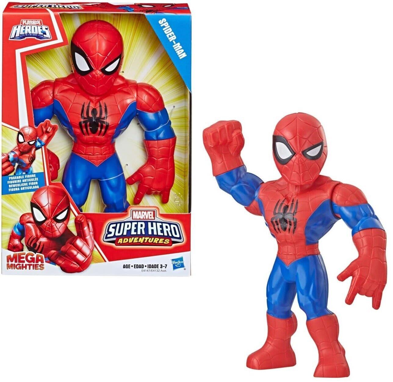 MARVEL Super Heroes Playskool Mega Mighties Spider-Man Spiderman Figure Play