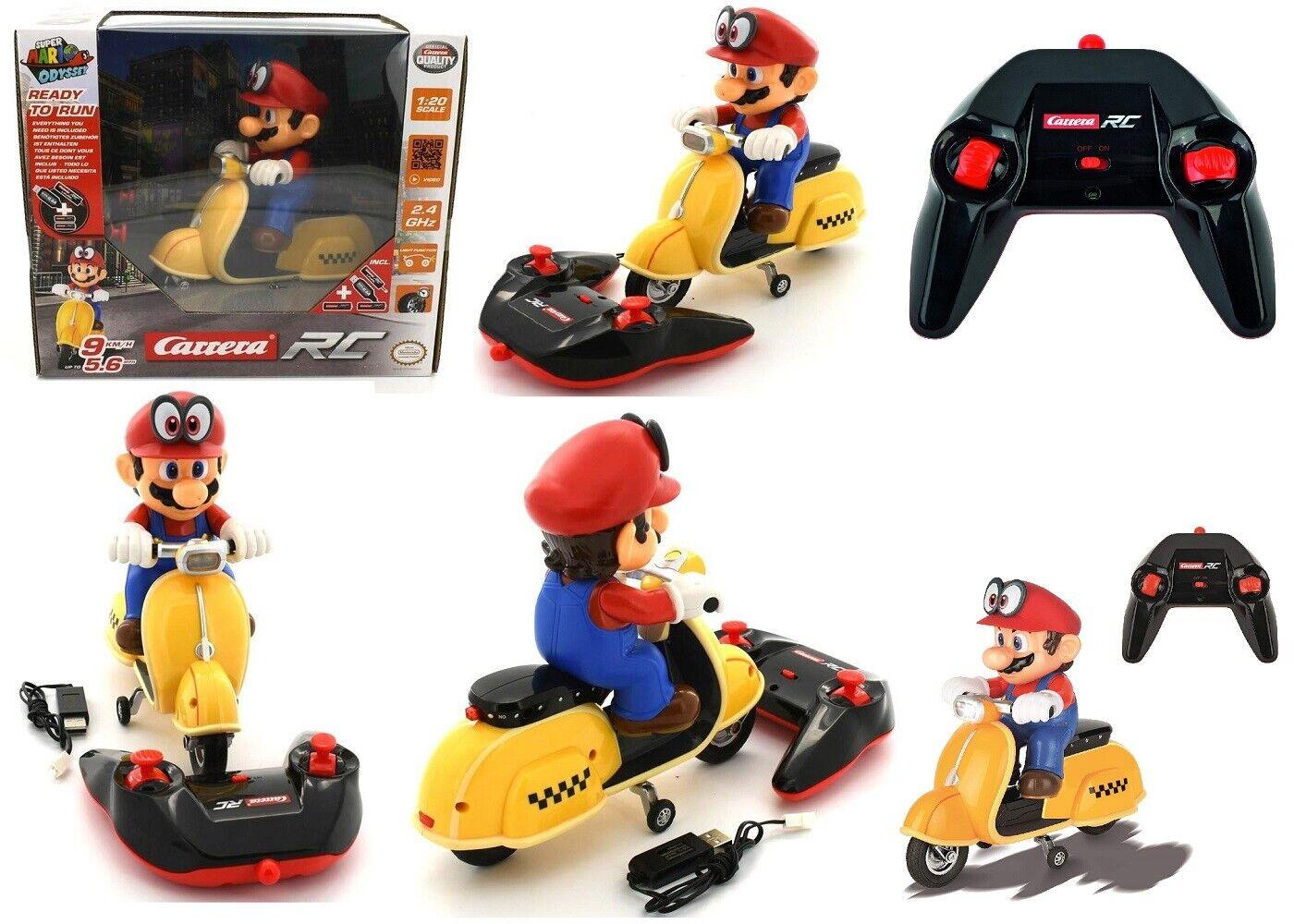 Carrera RC Super Mario Kart Odyssey Scooter 1:20 Scale Remote Control Car IR Fun