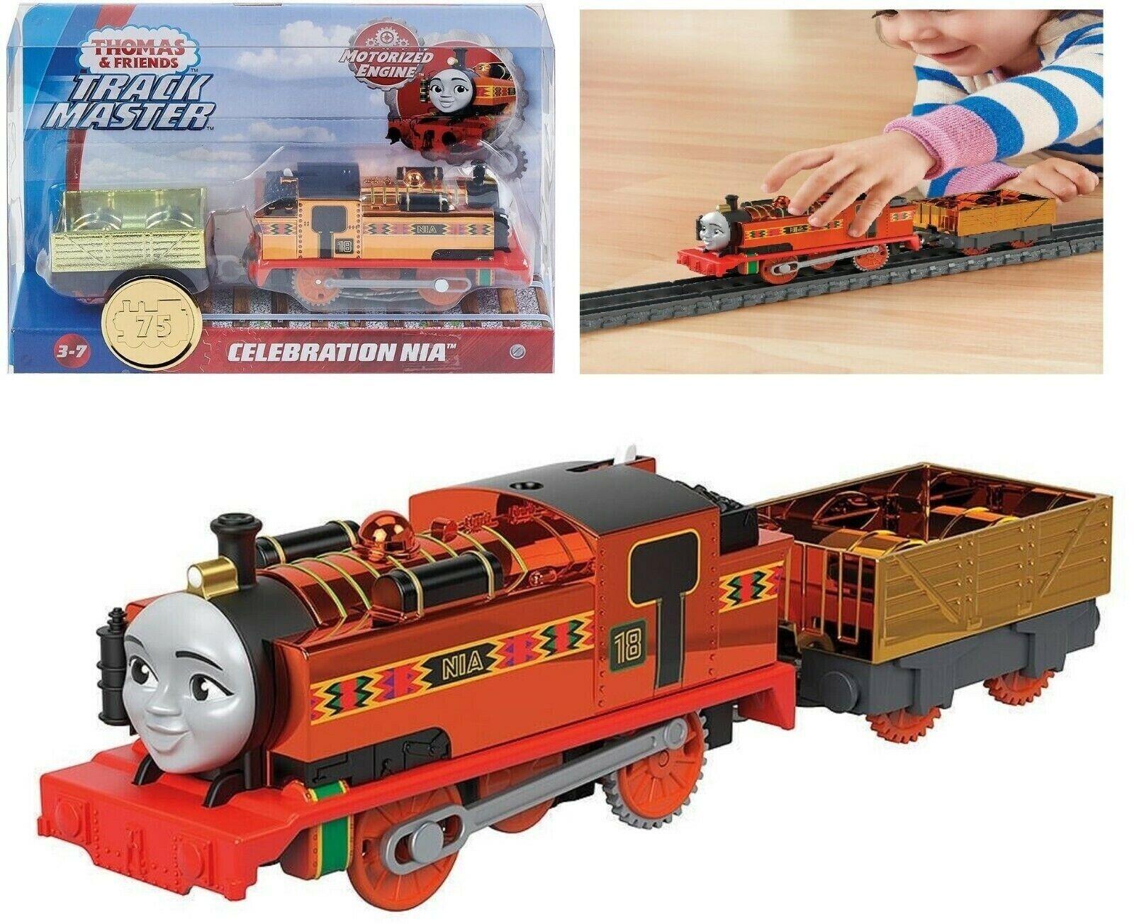 Thomas & Friends Motorised Trackmaster. Celebration Nia Train Engine, Multicolor
