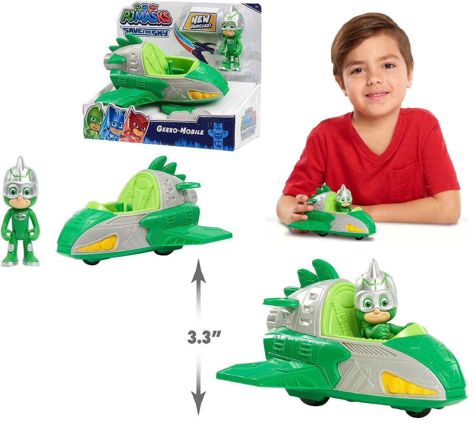 PJ Masks Save the Sky-Jet Gekko- 3+ Toy Play Gift Race Car Plane