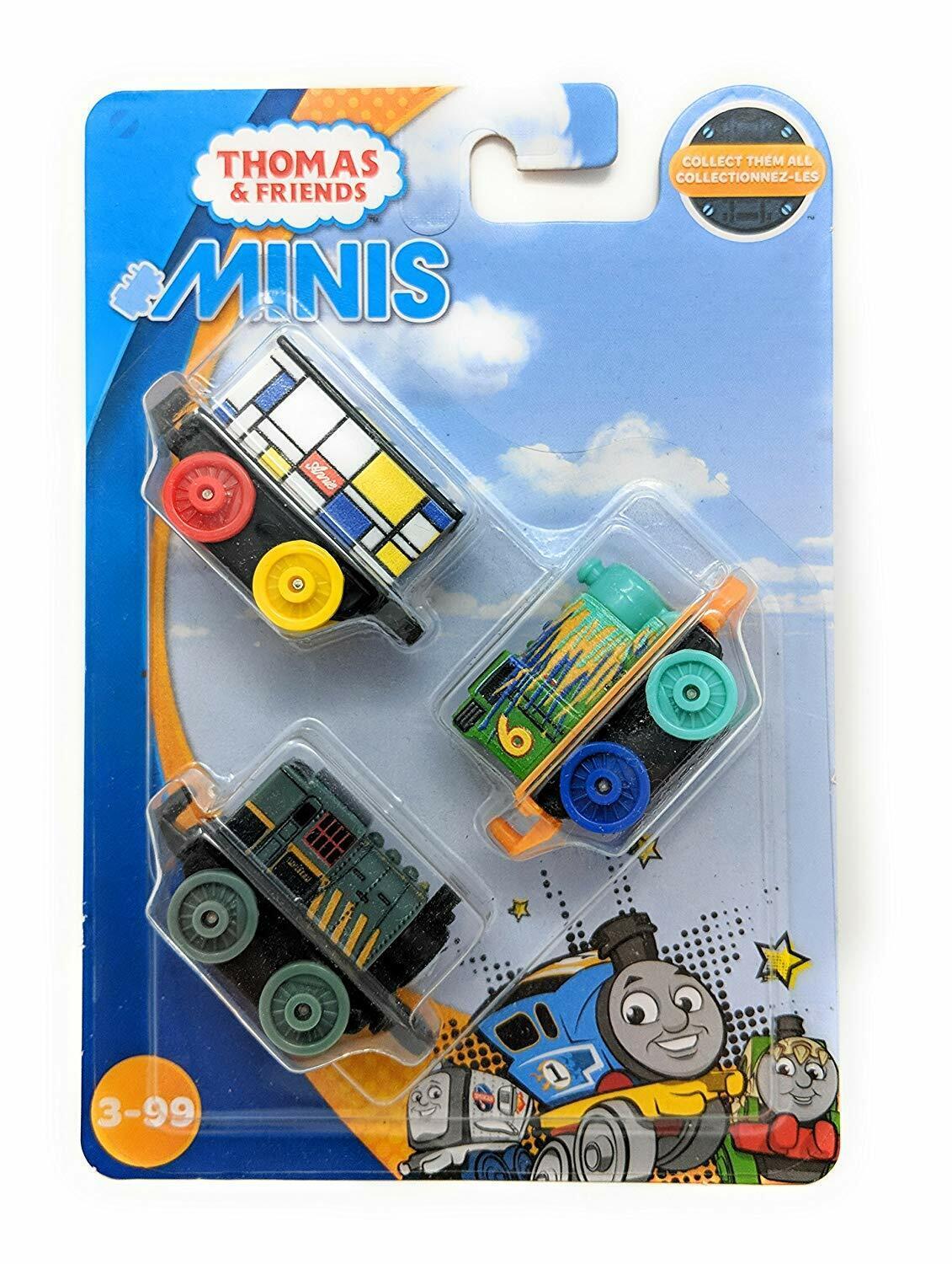 Thomas and Friends 3 Pack Fisher Price MINIS NO 2 for Ages 3+ New Toy Play Gift Train Fun