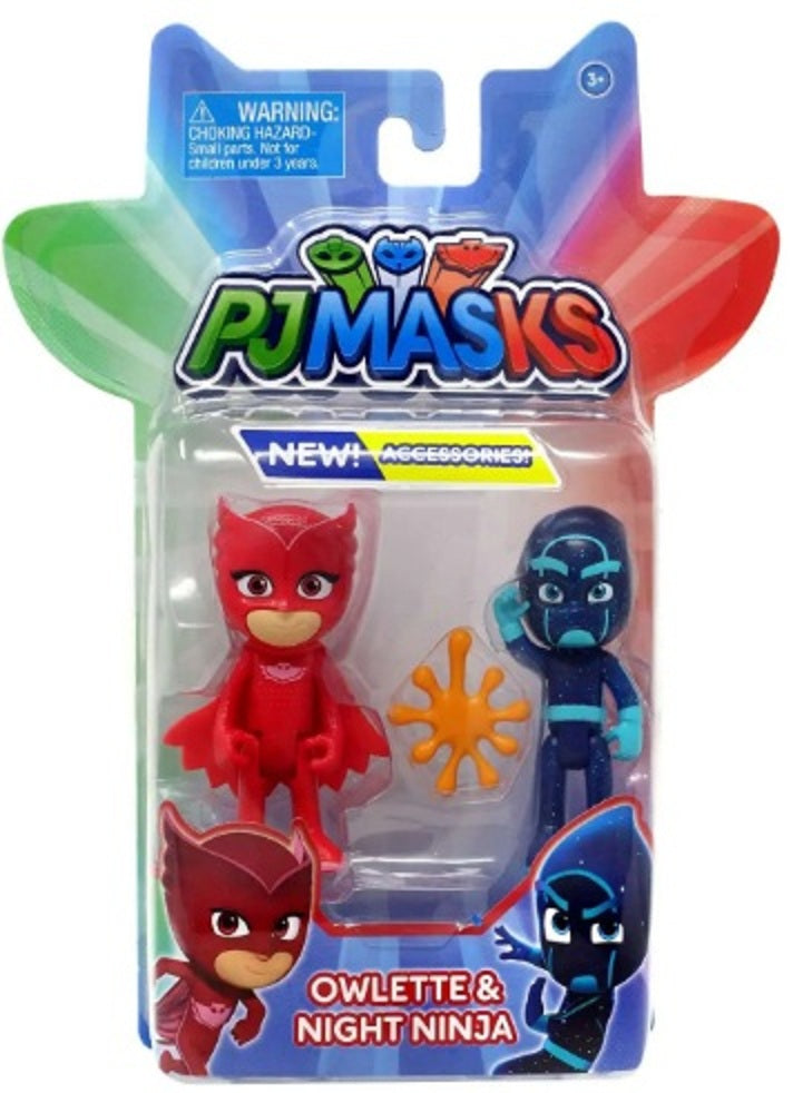 PJ Masks Hero vs Villain 2-Pack owlette and night ninja figures toy set