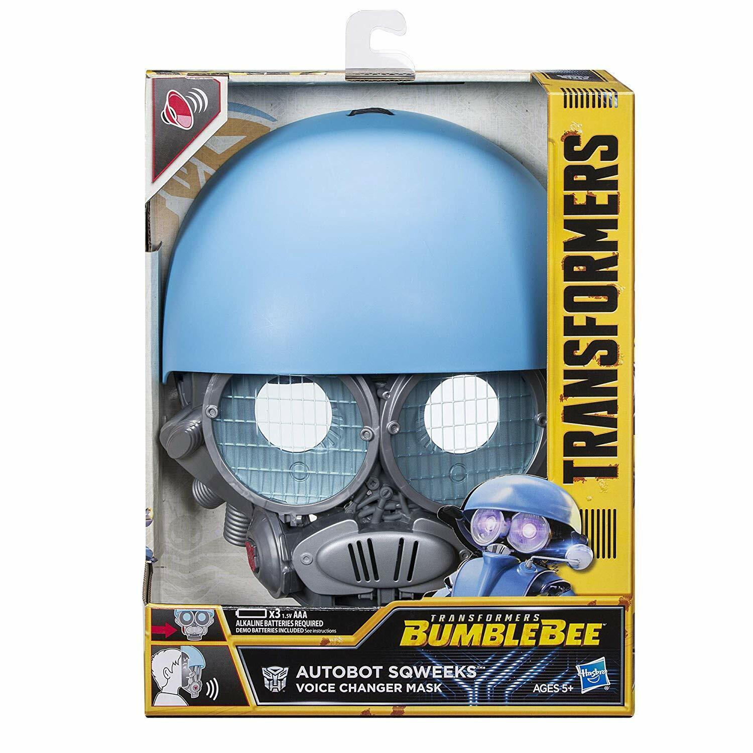Transformers Bumblebee Optimus Prime Megatron Voice Changer Face Mask 5+ Play