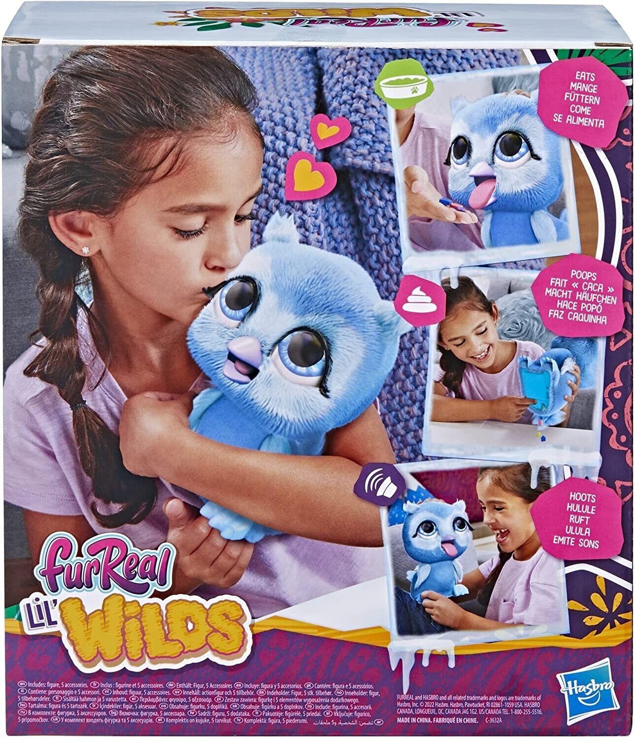 FurReal Lil Wilds Owlen Owl Interactive Animatronic Plush Ages 4+ New Toy Pet