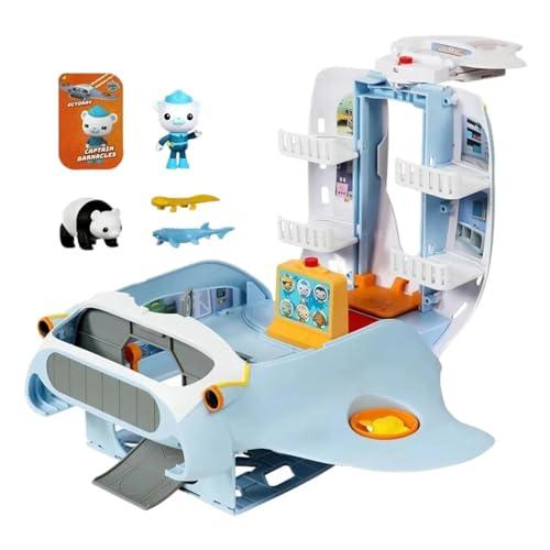 Octonauts Octoray Transforming Playset 25+ Lights Sounds 7-Piece Set Multicolor