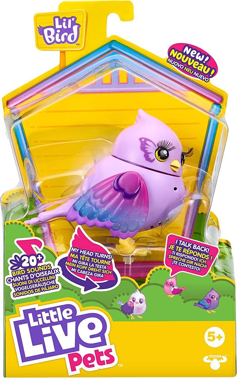 Little Live Pets Lil Bird- Flutter tail- Ages 5+ New Toy Pet Talk Play