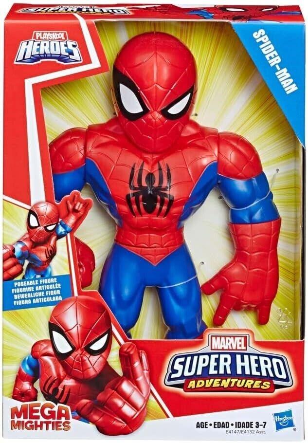 MARVEL Super Heroes Playskool Mega Mighties Spider-Man Spiderman Figure Play