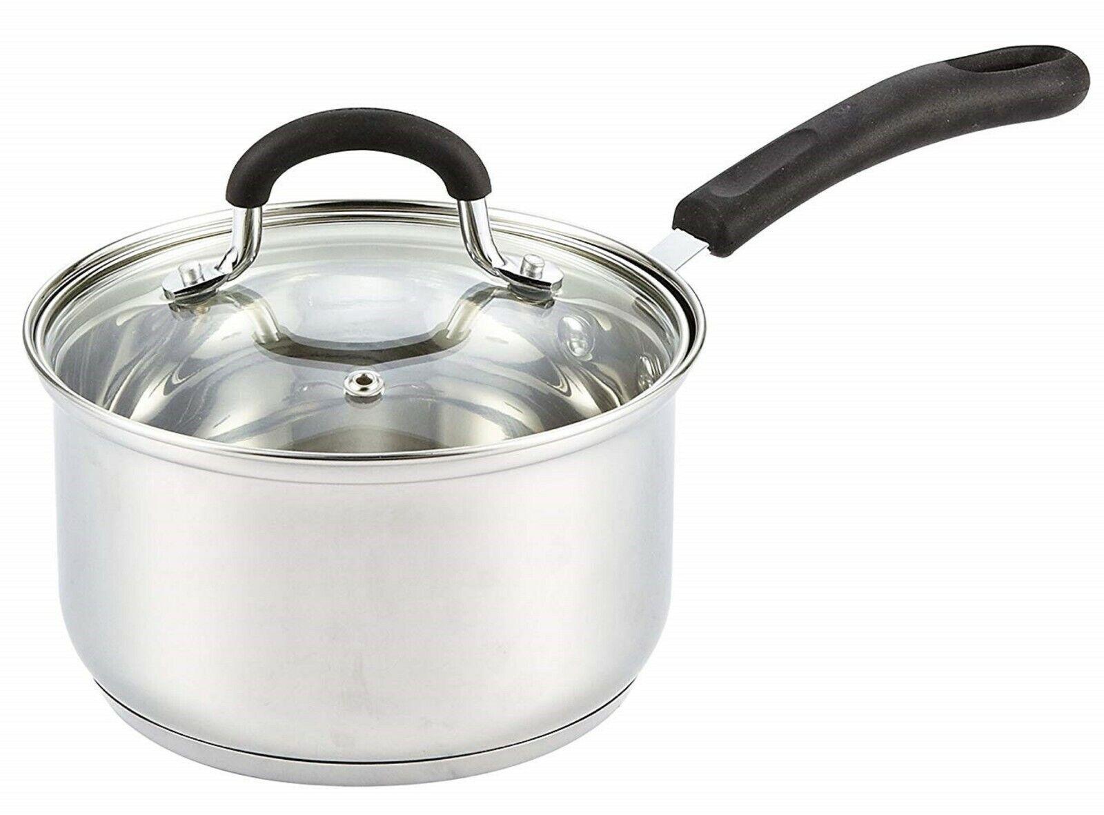 Cook N Home 10-Piece Stainless Steel Cookware Set Sauce Frying Pan Stockpot Pot