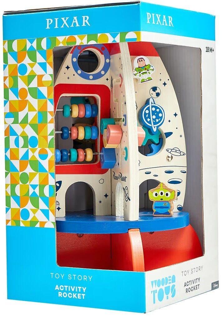 Disney Pixar Wooden Toys Toy Story Activity Rocket Learn Fine Motor Skills Play