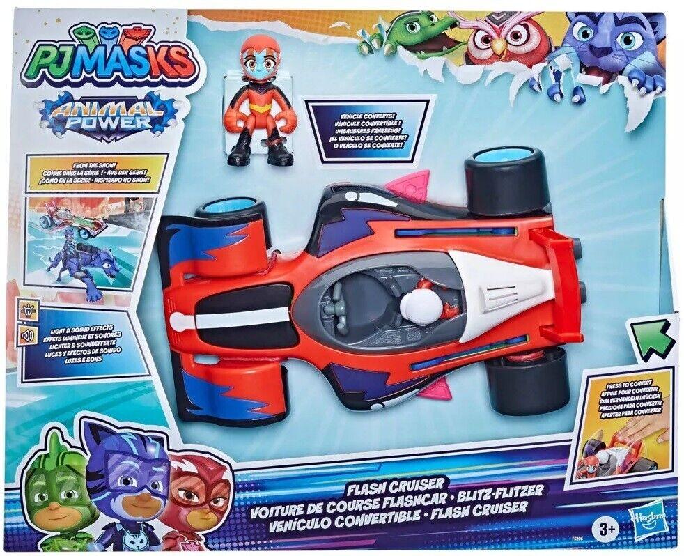 PJ Masks Animal Power Flash Cruiser Ages 3+ New Toy Car Race Lights Sounds Play