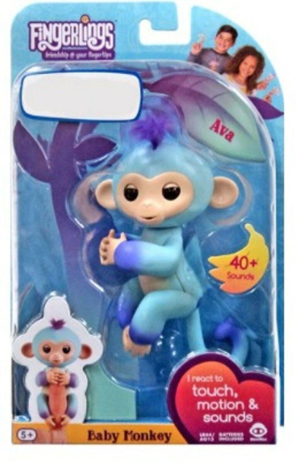 WowWee Fingerlings Baby Monkey Ava Interactive Toy Pet
