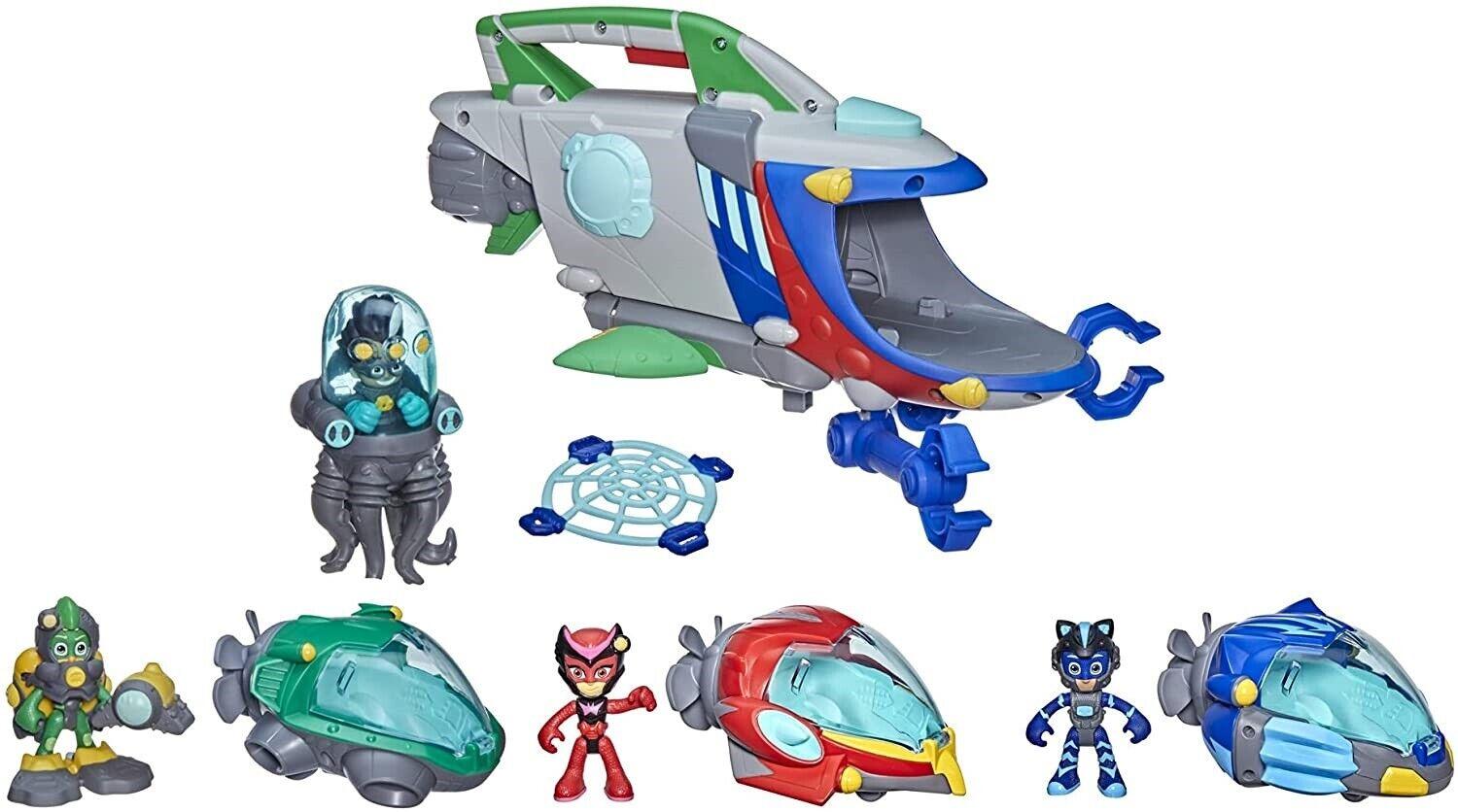 PJ Masks Launching Submarine and Rovers Ages 3+ New Toy Car Water Play Hero Gift